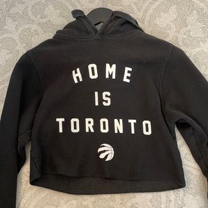 Raptors Home is Toronto cropped hoodie